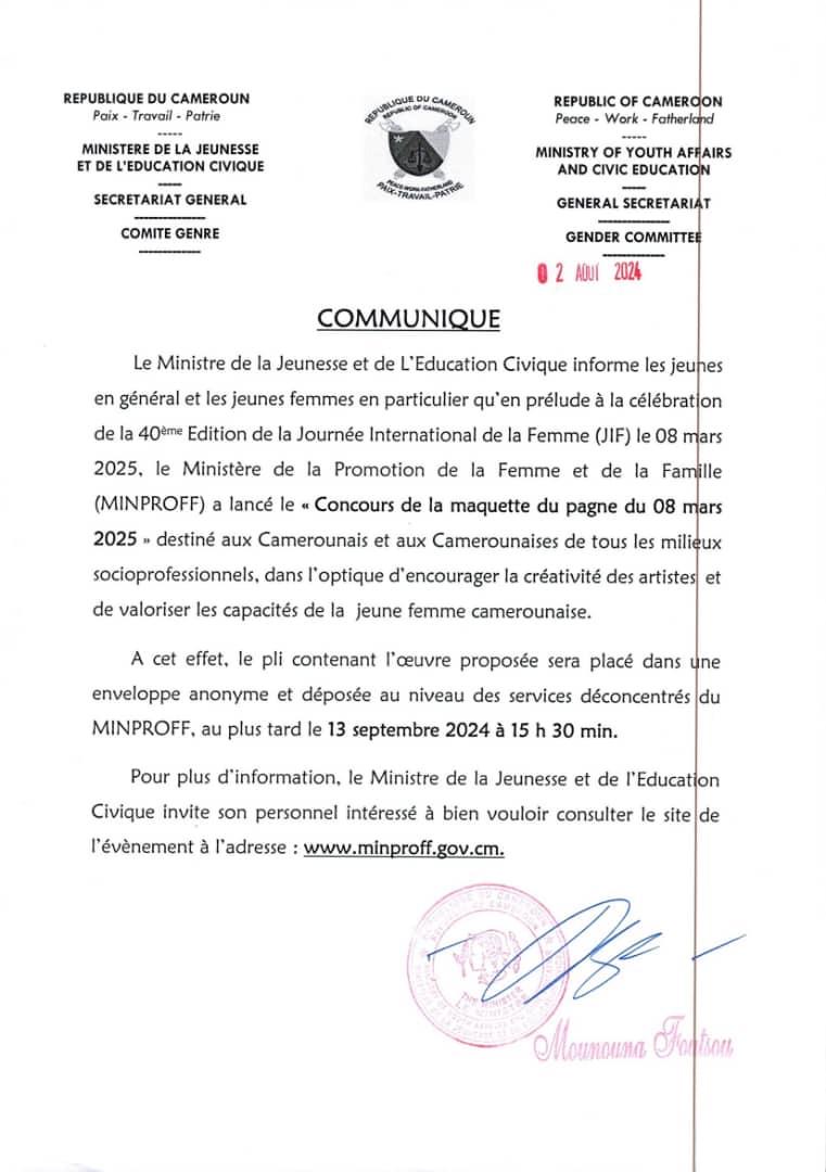 Libérez Votre Créativité : Participez au Concours de Design du Pagne de la Journée de la Femme